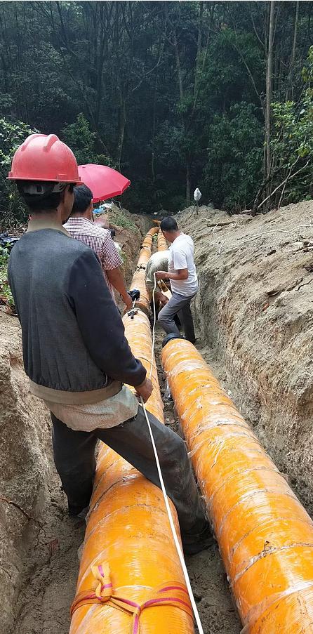 云南龙陵温泉水输送项目